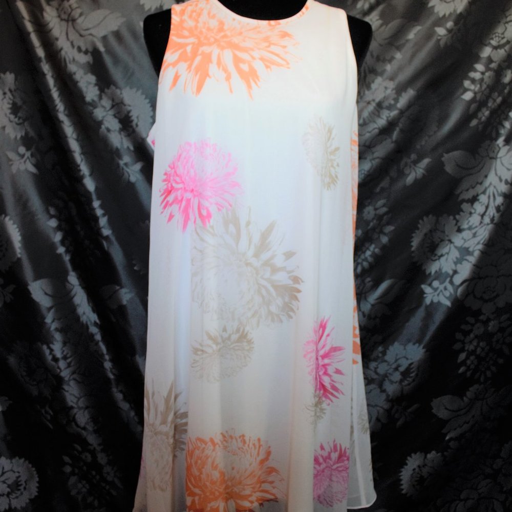 Calvin Klein Floral Trapeze Dress